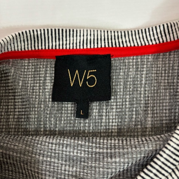 W5 Grey Subtle Striped Shirt - Picture 6 of 6